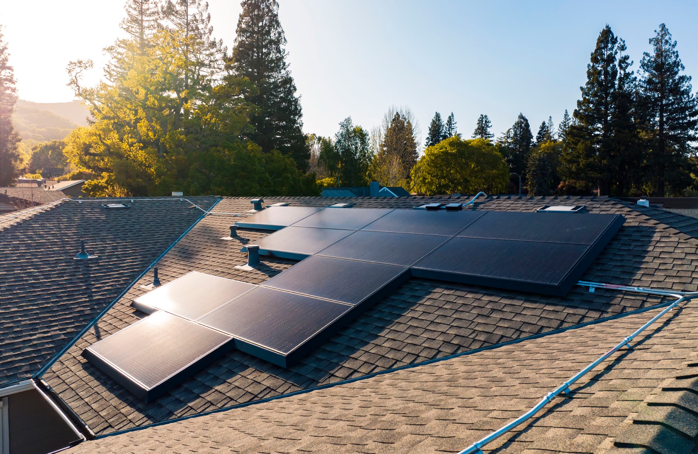 California home with solar panels